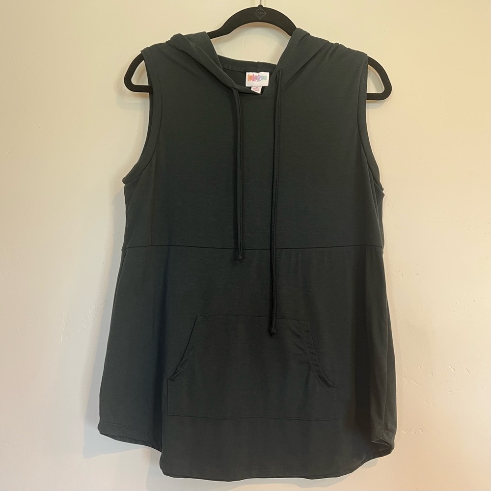 Lularoe Brittany Hooded Sleeveless Tank Top Medium